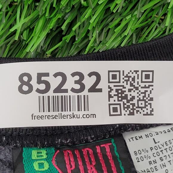 Vintage 90s Theatrical Mask Sweatshirt Womens Large 22x23 Boxy Crop - Picture 5 of 13